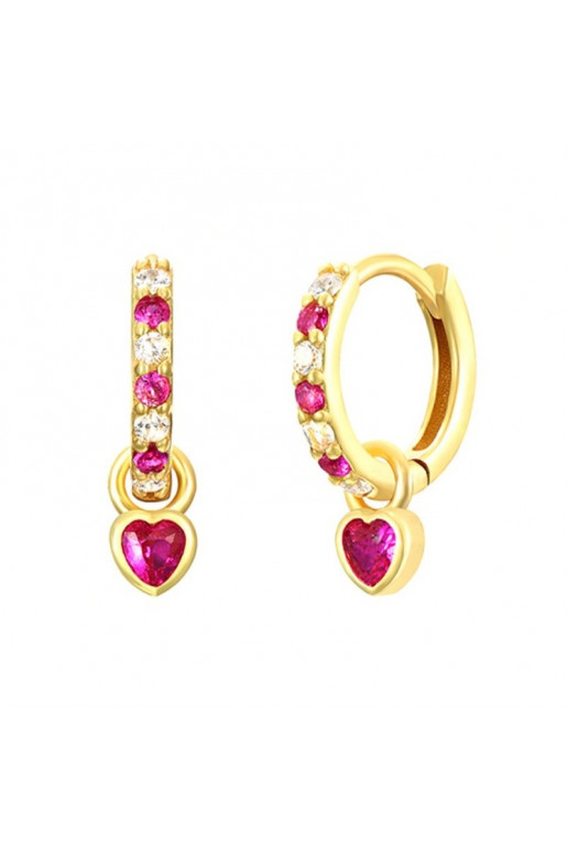 Stainless steel earrings platerowane cover with gold,  S925 KST3183