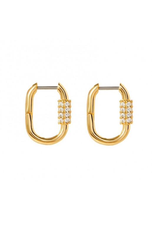 Stainless steel earrings platerowane cover with gold,  S925 KST3193