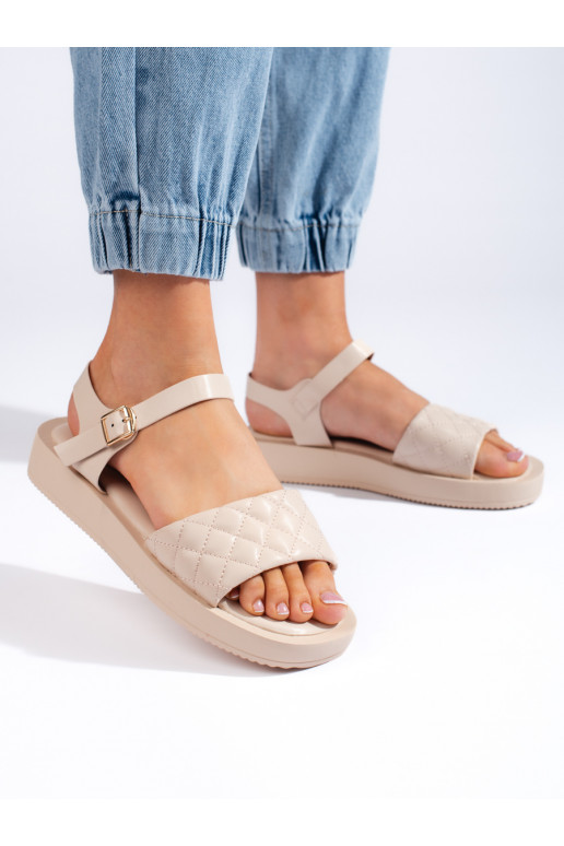 sandals  beige with platform