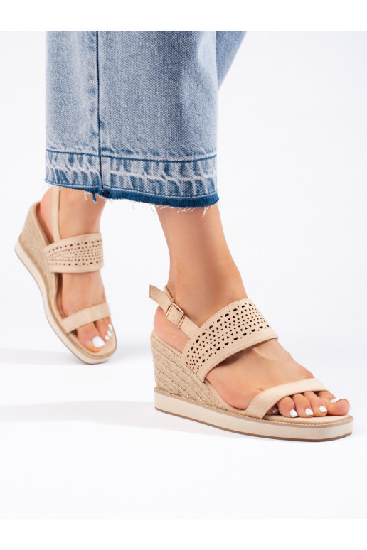 beige  sandals 