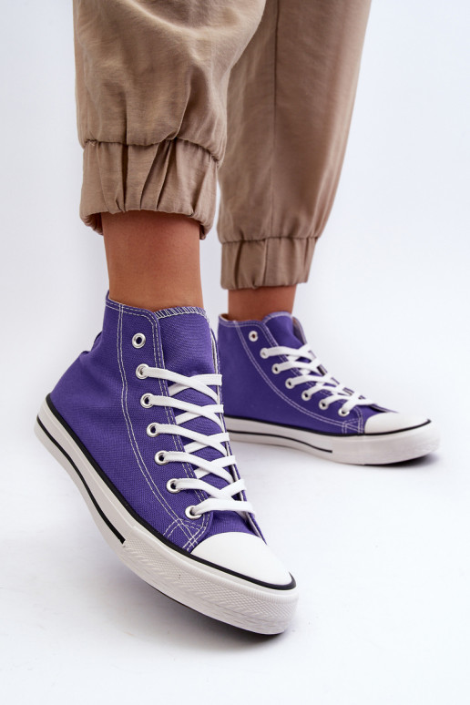 Women's Classic High Sneakers Violet Remos