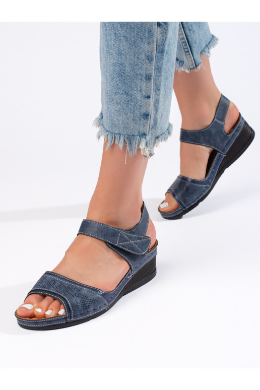 blue sandals  