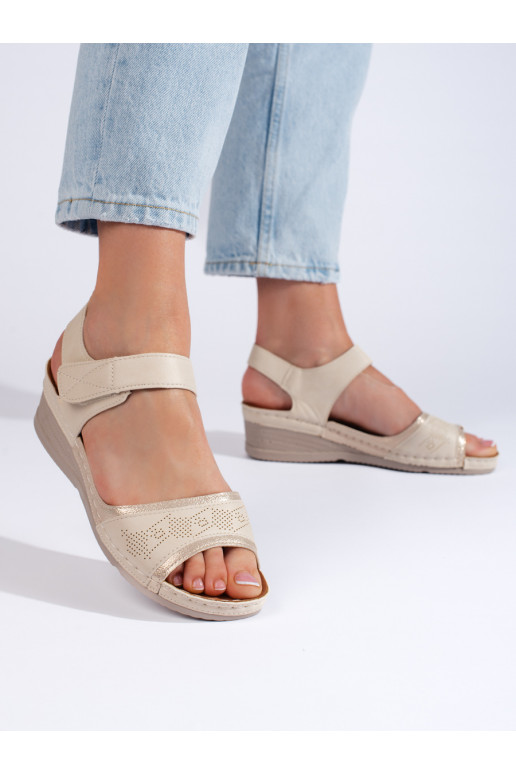 beige sandals  