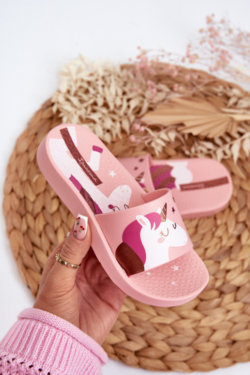 Girls' Slippers With Unicorn 83474 Ipanema Urban V Slide Kids Pink