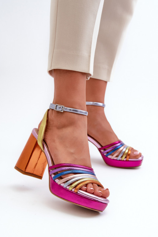 Women's Sandals with Heel D&A CR920 Multicolor