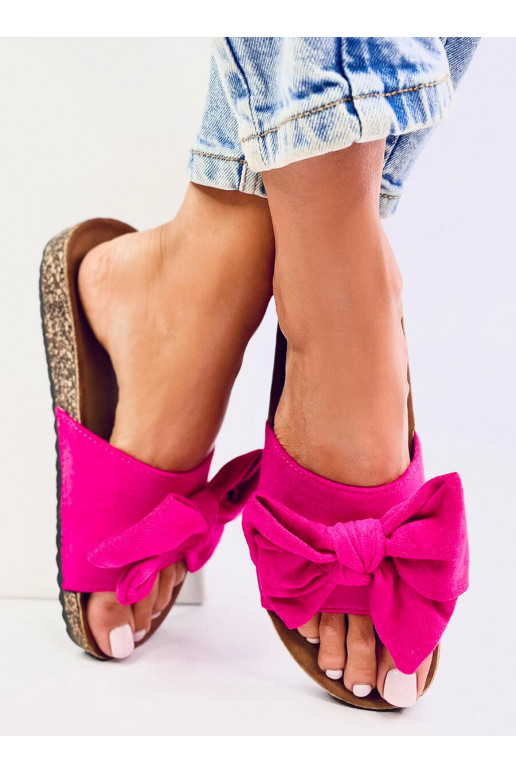 Slippers  with bow KEITAS pink