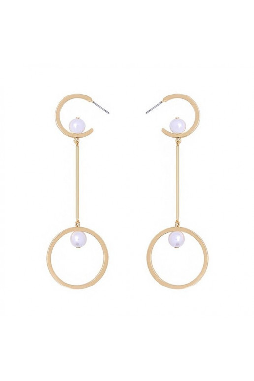 Dangling earrings circle shapes K908