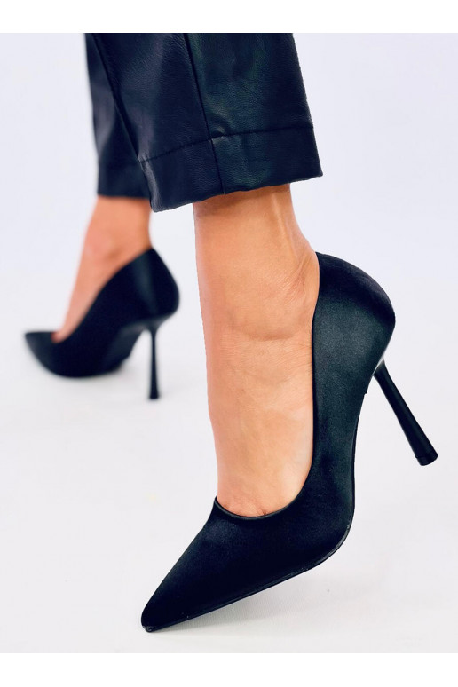 high-heeled shoes on a unique heel LESLEY BLACK