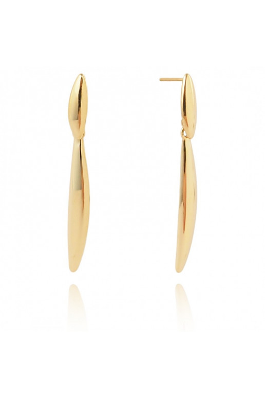 Stainless steel earrings platerowane cover with gold,  KST3237