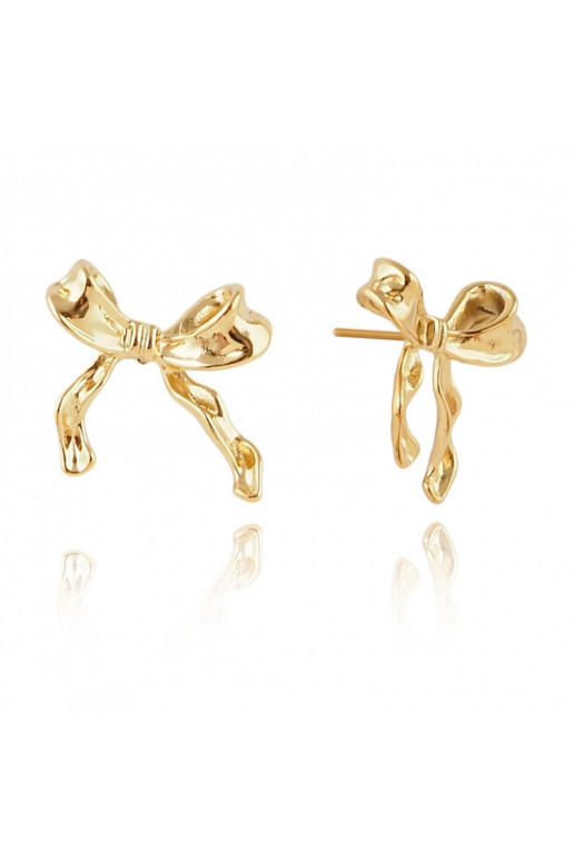 Stainless steel earrings platerowane cover with gold,  KST3246