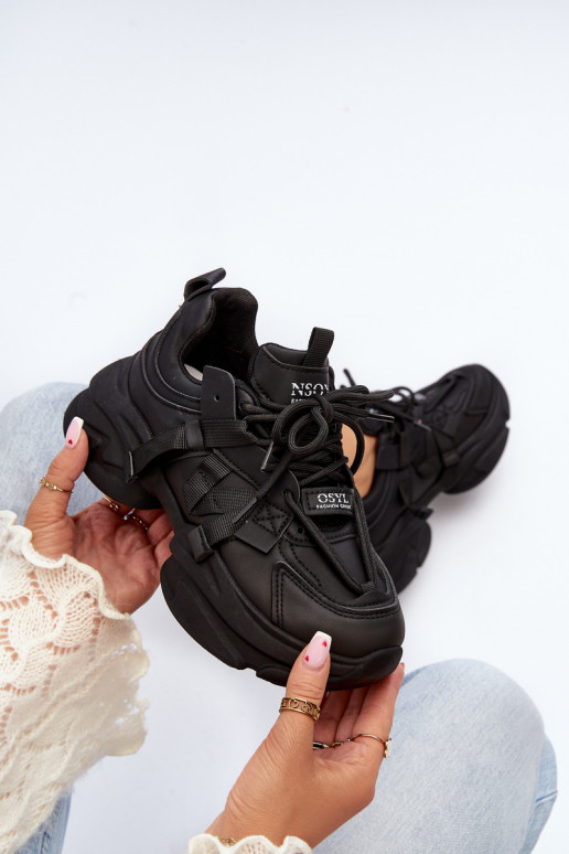 Women's sneakers with chunky sole black Windamella