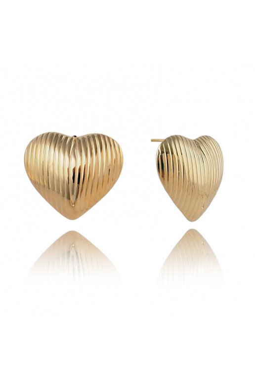 Stainless steel earrings platerowane cover with gold,  KST3260