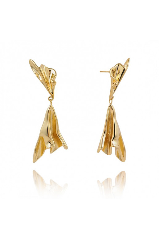 Stainless steel earrings platerowane cover with gold,  KST3261