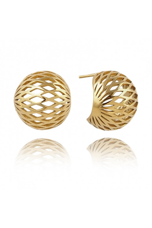 Stainless steel earrings platerowane cover with gold,  KST3266