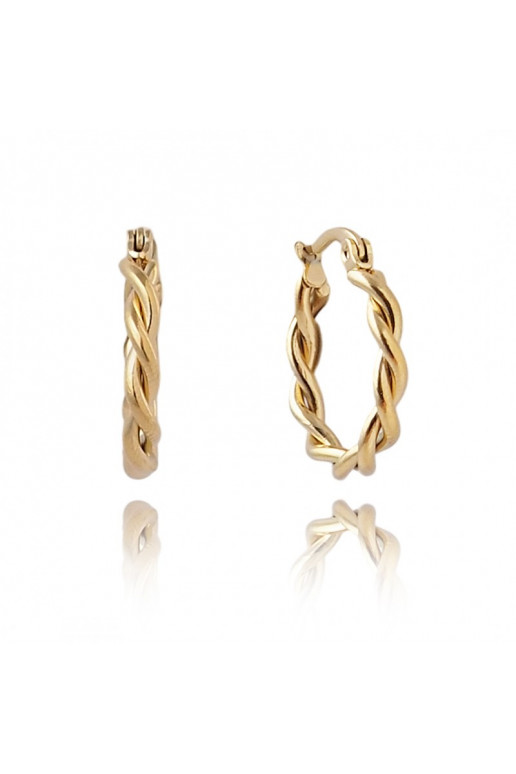 Stainless steel earrings platerowane cover with gold KST3267