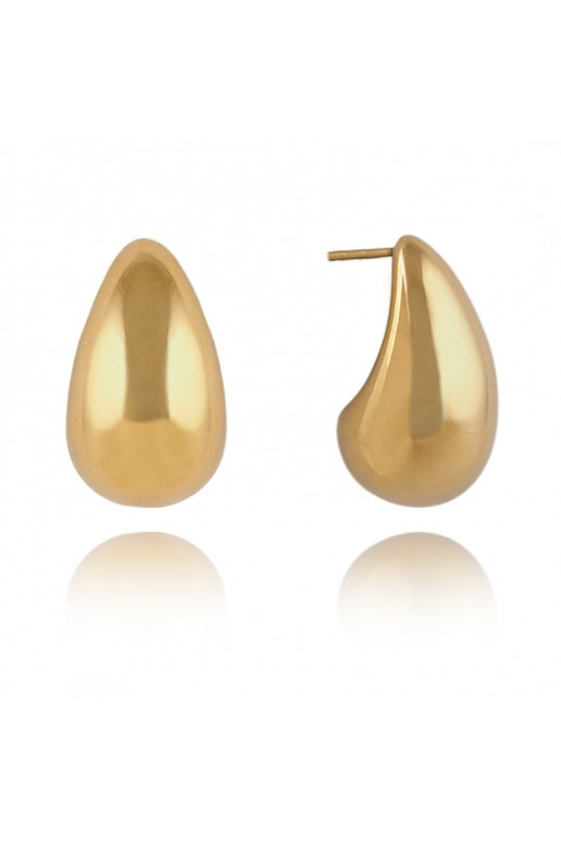 Stainless steel earrings platerowane cover with gold,  KST3269