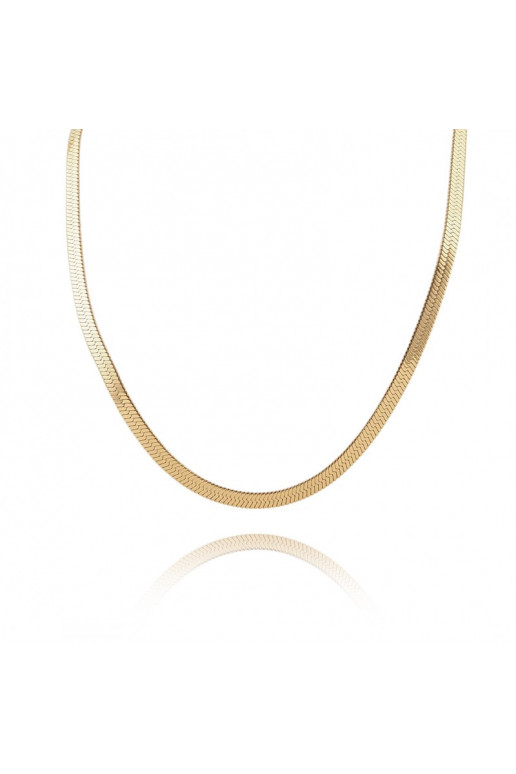 Stainless steel necklace plated with gold NST2098