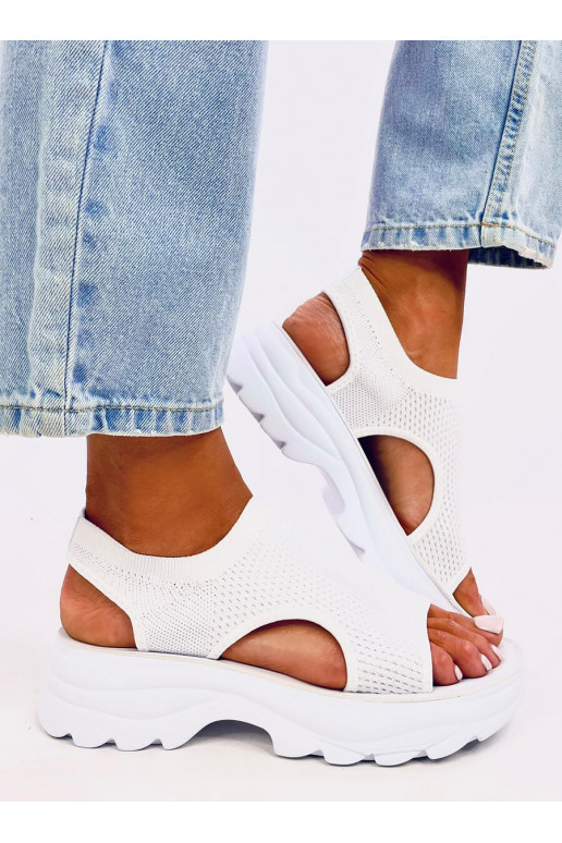 sandals soft sole NICAI WHITE