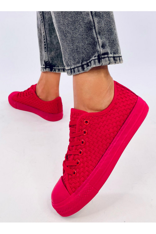 casual shoes single color SEARS RED