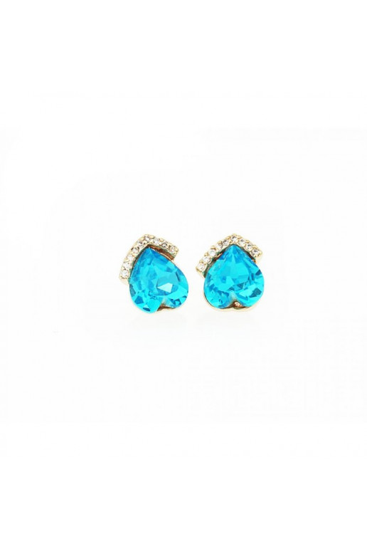 Stainless steel earrings KST504 turquoiseOWY