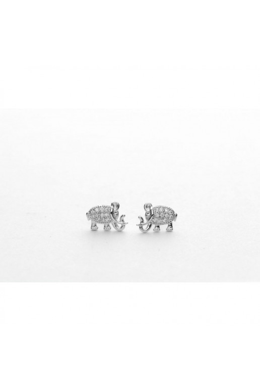 Stainless steel earrings White colorM M KST787