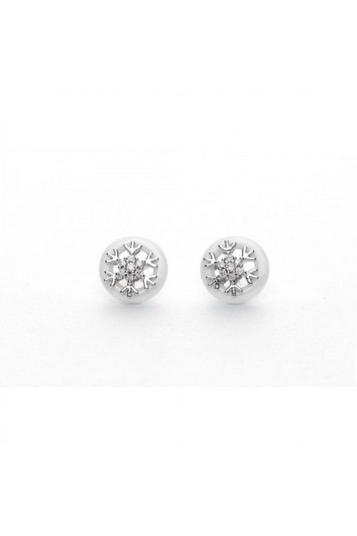 Stainless steel earrings White colorM M KST797