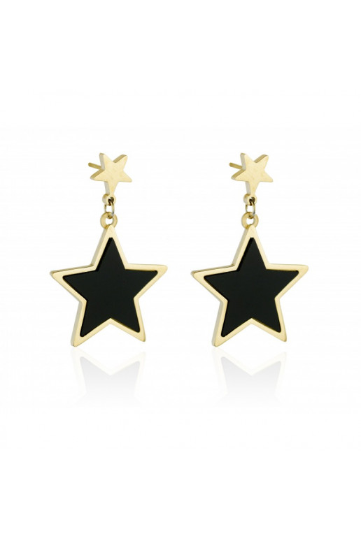 gold color-plated stainless steel earrings KST1311