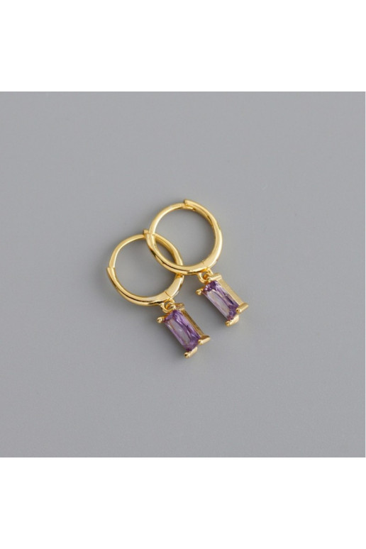 gold color-plated stainless steel earrings  KST2049FIO