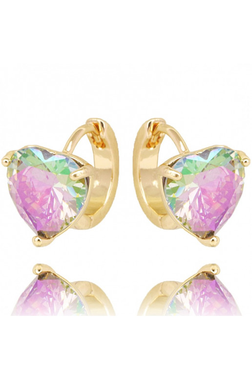 gold color-plated stainless steel earrings KST2495