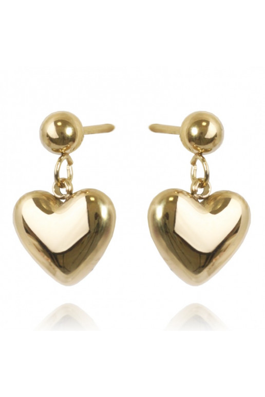 gold color-plated stainless steel earrings  KST2712