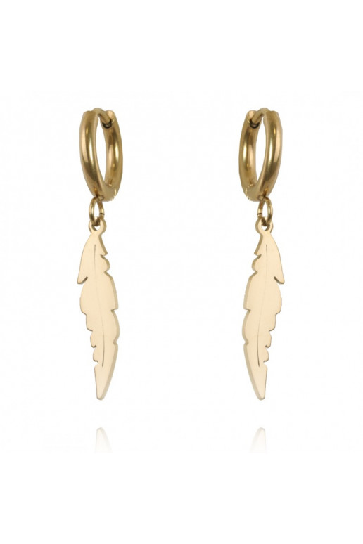 gold color-plated stainless steel earrings KST2684