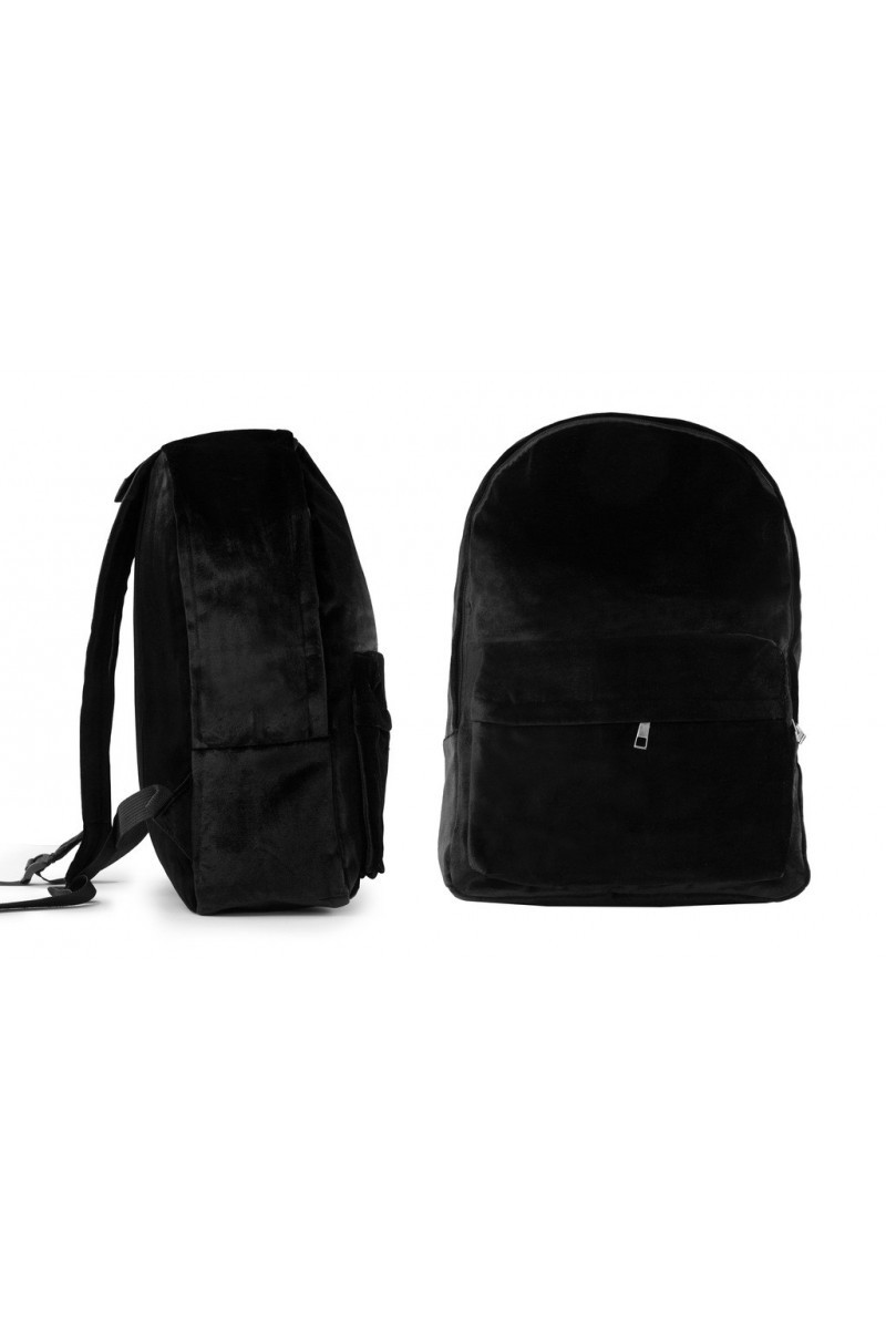 Velvet black backpack sale