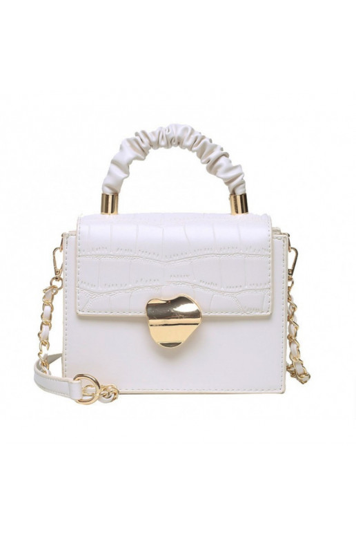 Elegant Women's handbag White color T238K