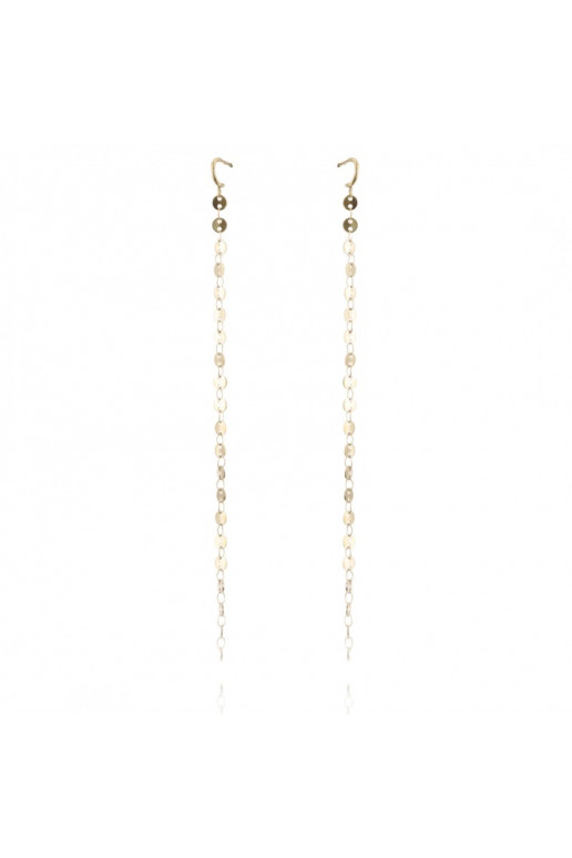 gold color-plated stainless steel earrings cover with gold KST2767