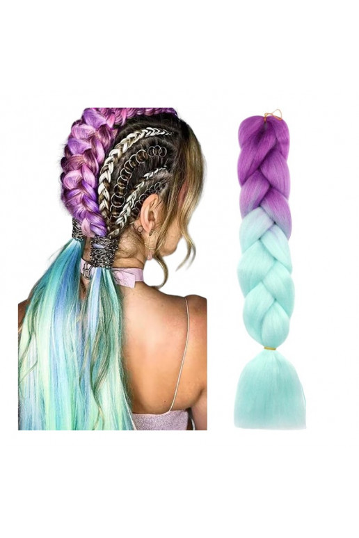 Synthetic hair  120 cm  ombre WLS51