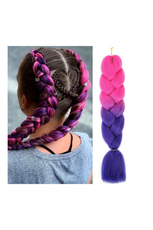 Synthetic hair  120 cm  ombre WLS50