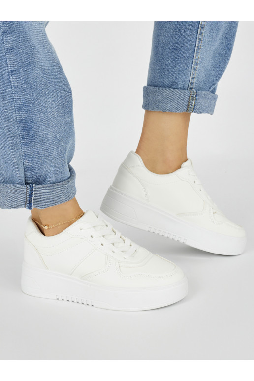 White color Sneakers with platform