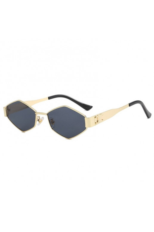 Elegant sunglasses simple GOLD zdobienie OK392