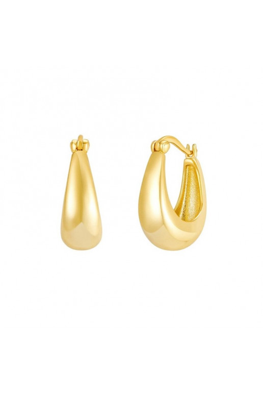 Dangling earrings andstali  plated with gold KST3122