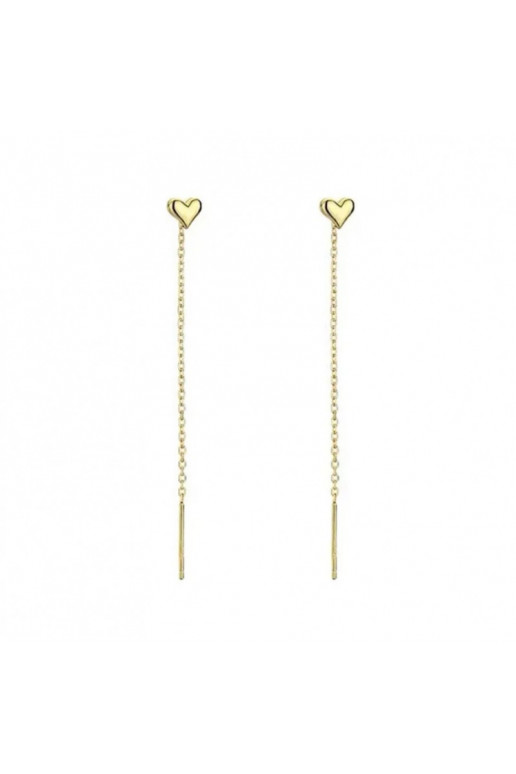 Dangling earrings andstali  platerowanej cover with gold KST3135