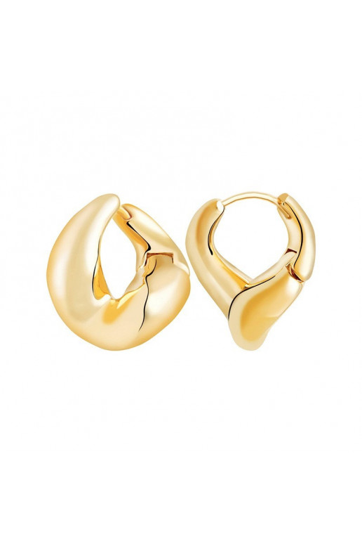 Dangling earrings andstali  platerowanej cover with gold KST3215