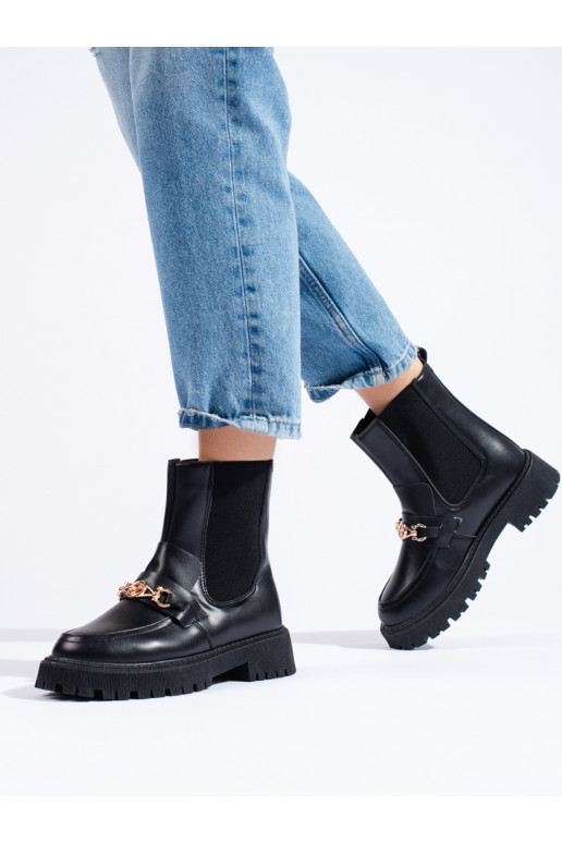 Persistent model shoes with platform womens black