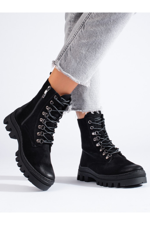 black of suede women's boots Potocki