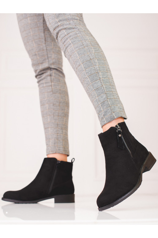 of suede low women's boots