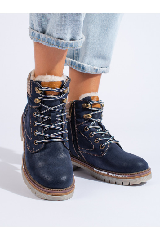 dark blue boots