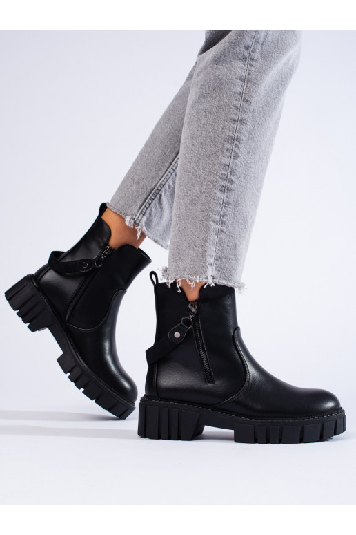 black women's boots with stylish details Shelovet