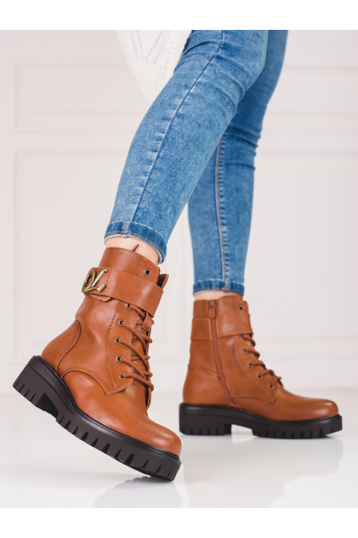 Women's boots Brown color