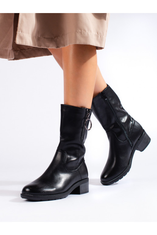 High women's boots black