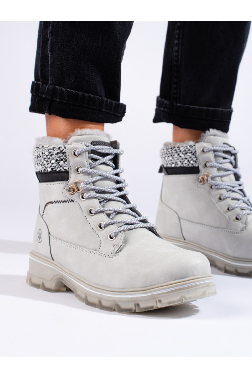 boots womens gray with fur