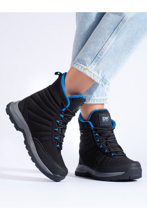 Women's snow boots DK Waterproof black and blue